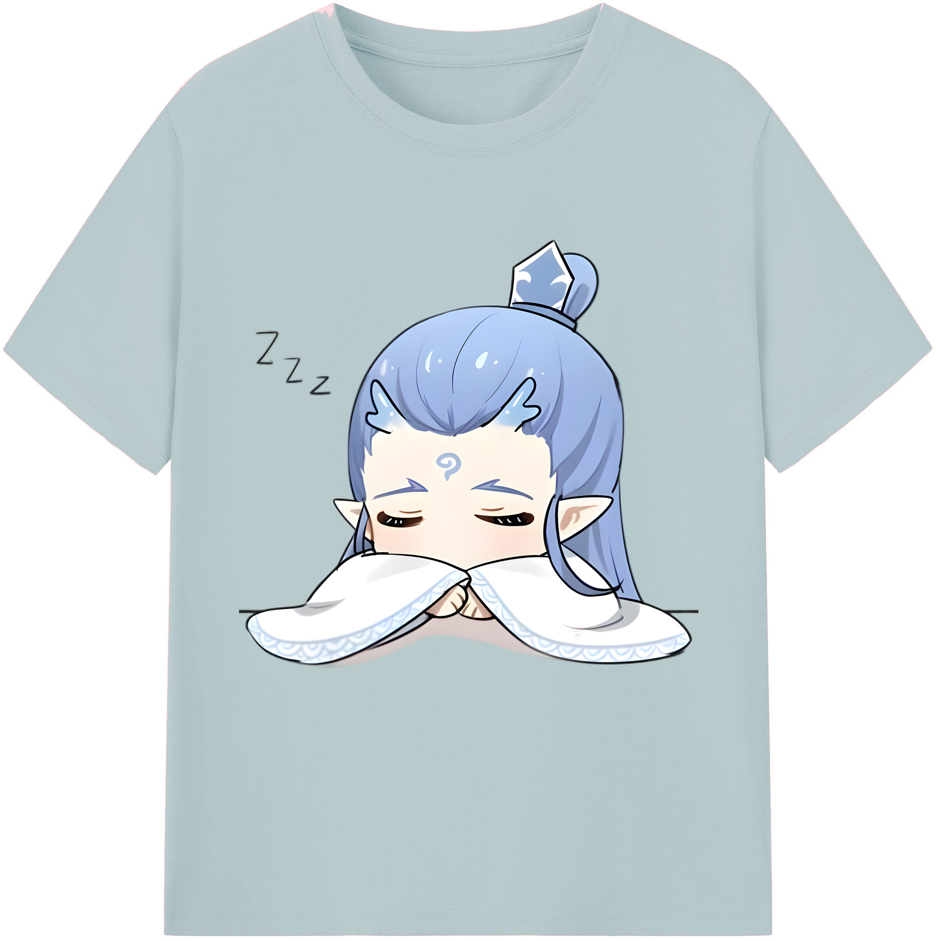 （画像用） Ne Zha 2 ナタ 魔童の大暴れ 綿100％半袖Tシャツ（フロントプリント）